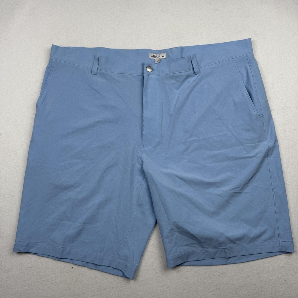 Peter Millar Shorts Mens 42 Blue Performance Golf Stretch Quick Dry Pockets
